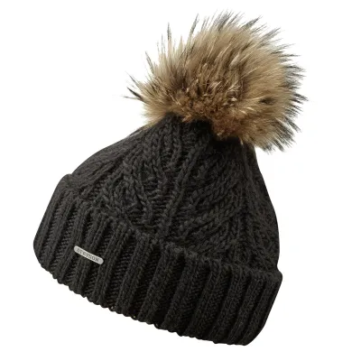 Bonnet à Pompon Lanette Noir- Stetson Reference : 4033 | Chapellerie Traclet