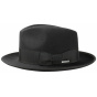Black Fur Felt Fedora Bogart Hat - Stetson