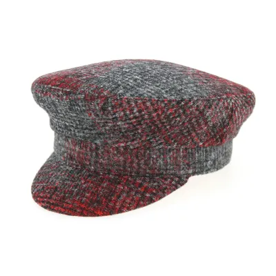 Casquette Camaret Anan Rouge & Anthracite- Traclet Reference : 9805 | Chapellerie Traclet