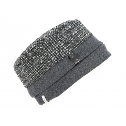 Women's Beanie Hat Hermione Black & Anthracite - Mtm