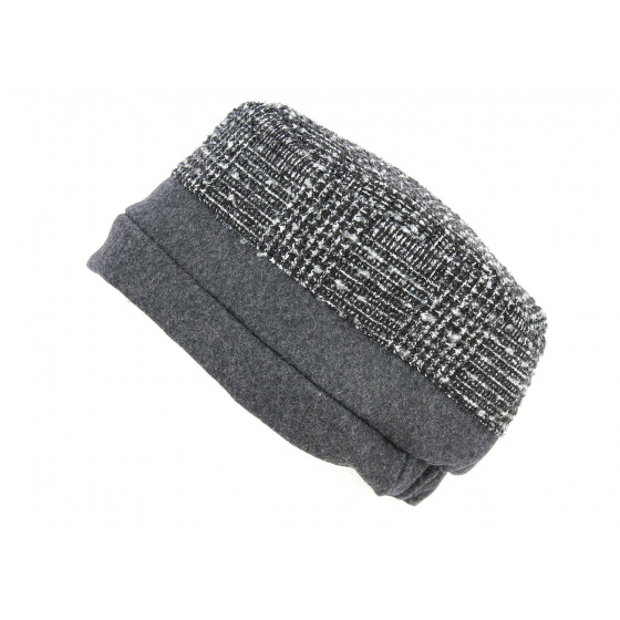 Toque Femme Hermione Noir & Anthracite - Mtm