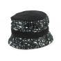 Black and White Filcha Cloche Hat - Mtm