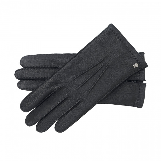 Unlined Peccary Leather Glove Black - Roeckl