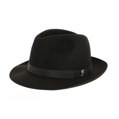 Chapeau Fédora Le Chazelles Feutre Poil chocolat - Fléchet Reference : 9806 | Chapellerie Traclet