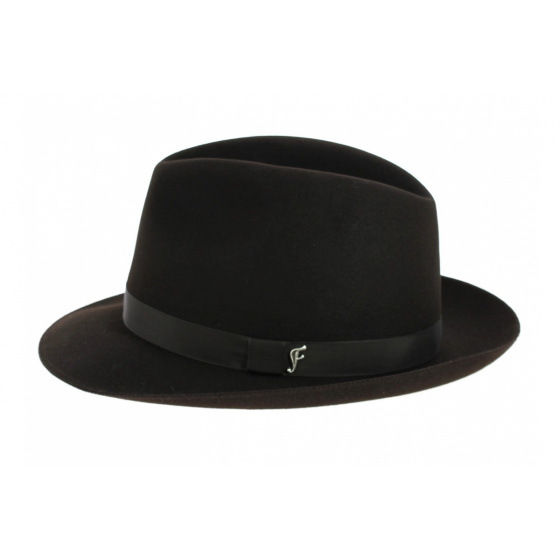 Chapeau Fédora Le Chazelles Feutre Poil chocolat - Fléchet Chapeau Fédora Le Chazelles Feutre Poil chocolat - Fléchet