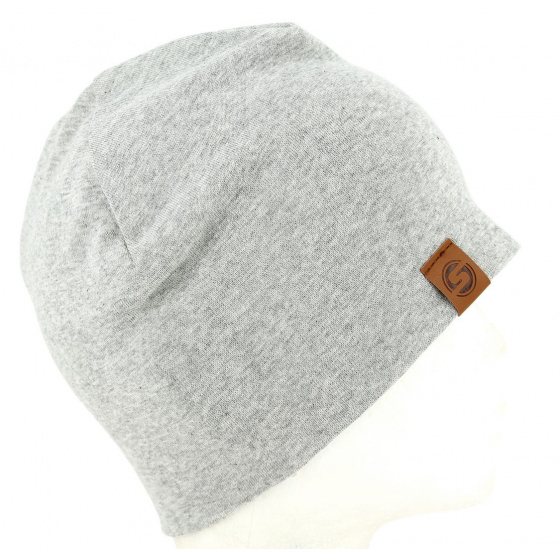 Basic Cotton Night Beanie Grey - Super Yellow
