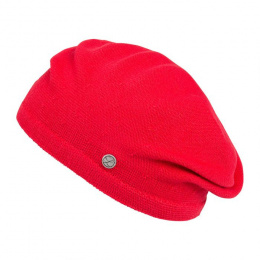 Scarlet Red Cotton Belza Beret - Heritage by Laulhère