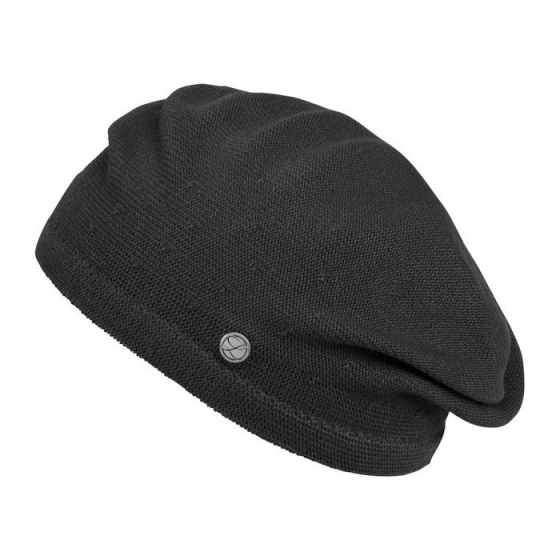Black Cotton Belza Beret - Heritage by Laulhère