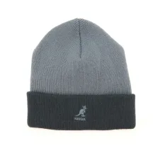 Black & Gray Acrylic Pull-On Beanie - Kangol Reference: 4280 | Traclet Hat Shop