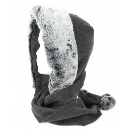 Capuche Norell Polaire Anthracite- Traclet
