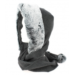 Norell Fleece Hood Anthracite - Traclet
