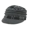Black & Grey Tartan Newsboy Cap - Traclet Reference: 693 | Traclet Hatters