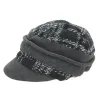 Black & Grey Tartan Newsboy Cap - Traclet Reference: 693 | Traclet Hatters
