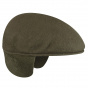 Khaki cap with earflaps - Kangol