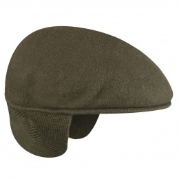 Khaki Ear-Flap Cap - Kangol