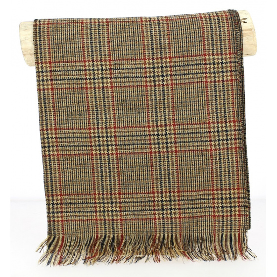 English Wool & Cashmere Check Scarf- City Sport 