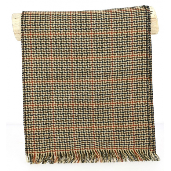 Houndstooth Wool & Cashmere Scarf- City Sport