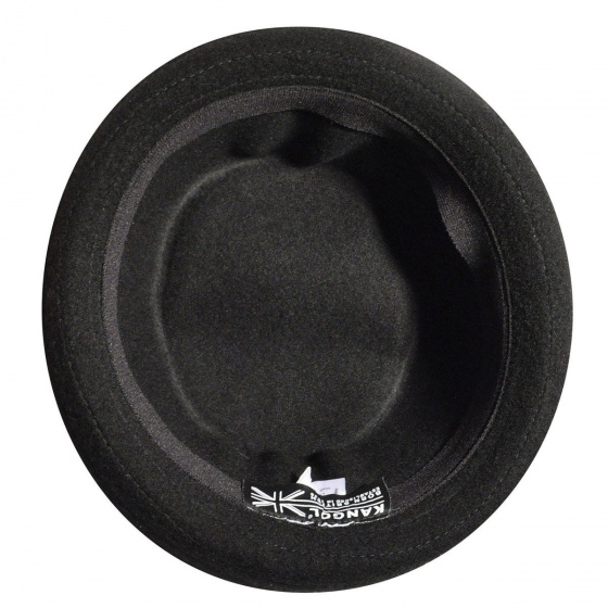 Porkpie Wool Mowbray Hat Black - Kangol Porkpie Wool Mowbray Hat Black - Kangol