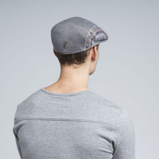 Casquette Plaid Stripe 504 Grise Kangol  Casquette Plaid Stripe 504 Grise Kangol