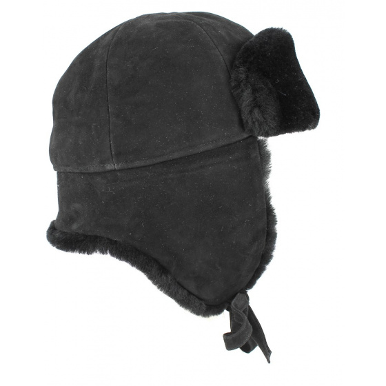Chapka/ Toque Vraie Fourrure Mouton Noir- Traclet Chapka/ Toque Vraie Fourrure Mouton Noir- Traclet