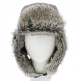 Dark Grey Faux Fur Chapka - Herman