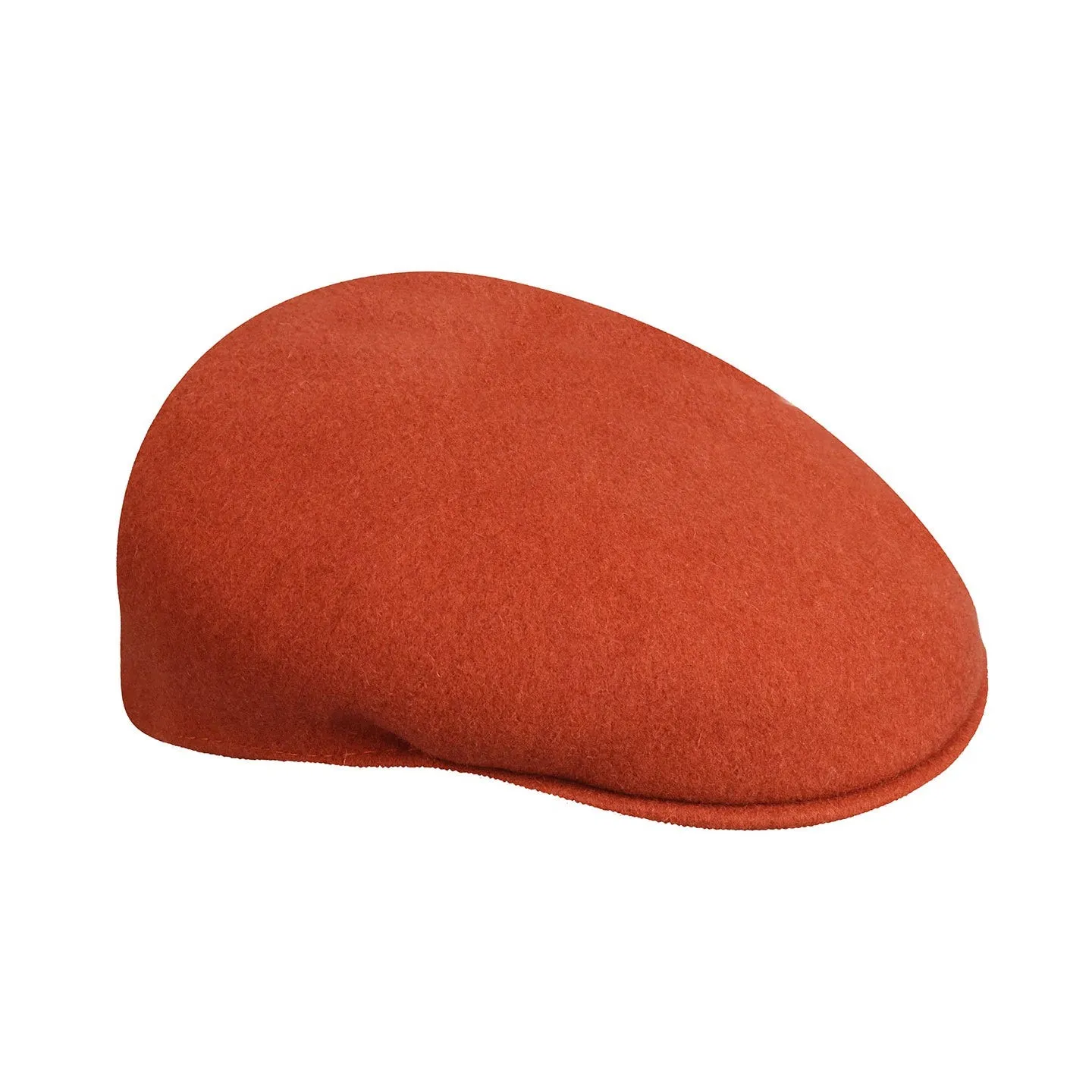 Wool 504 Flat Cap Orange - Kangol Reference: 1980 | Traclet Hat Shop