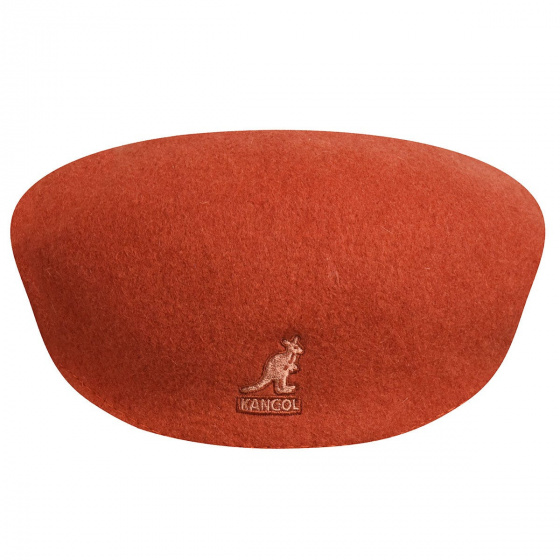 Wool 504 Flat Cap Orange - Kangol