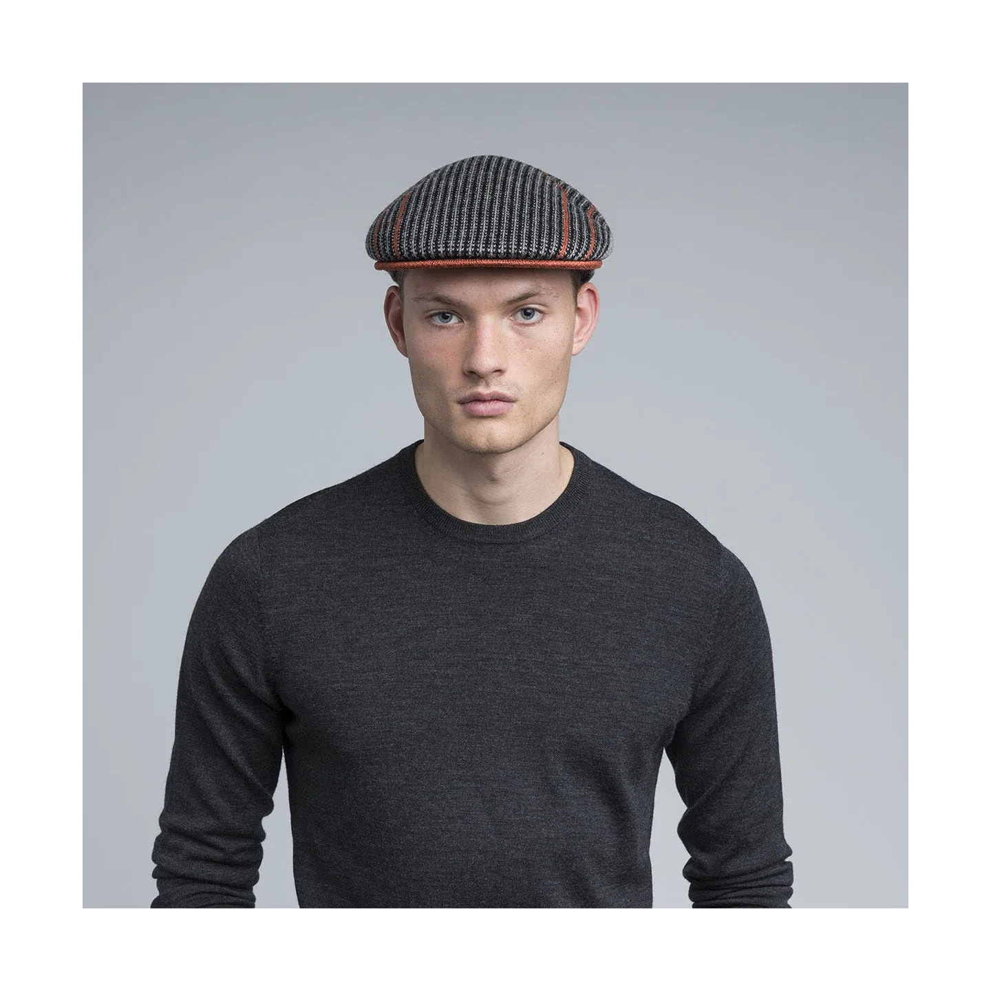 Switchboard 504 Flat Cap Orange & Grey - Kangol Reference: 4594 | Traclet Hat Shop
