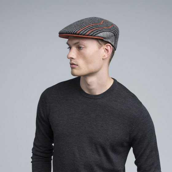 Casquette Plate Swithboard 504 Orange & Grise- Kangol 