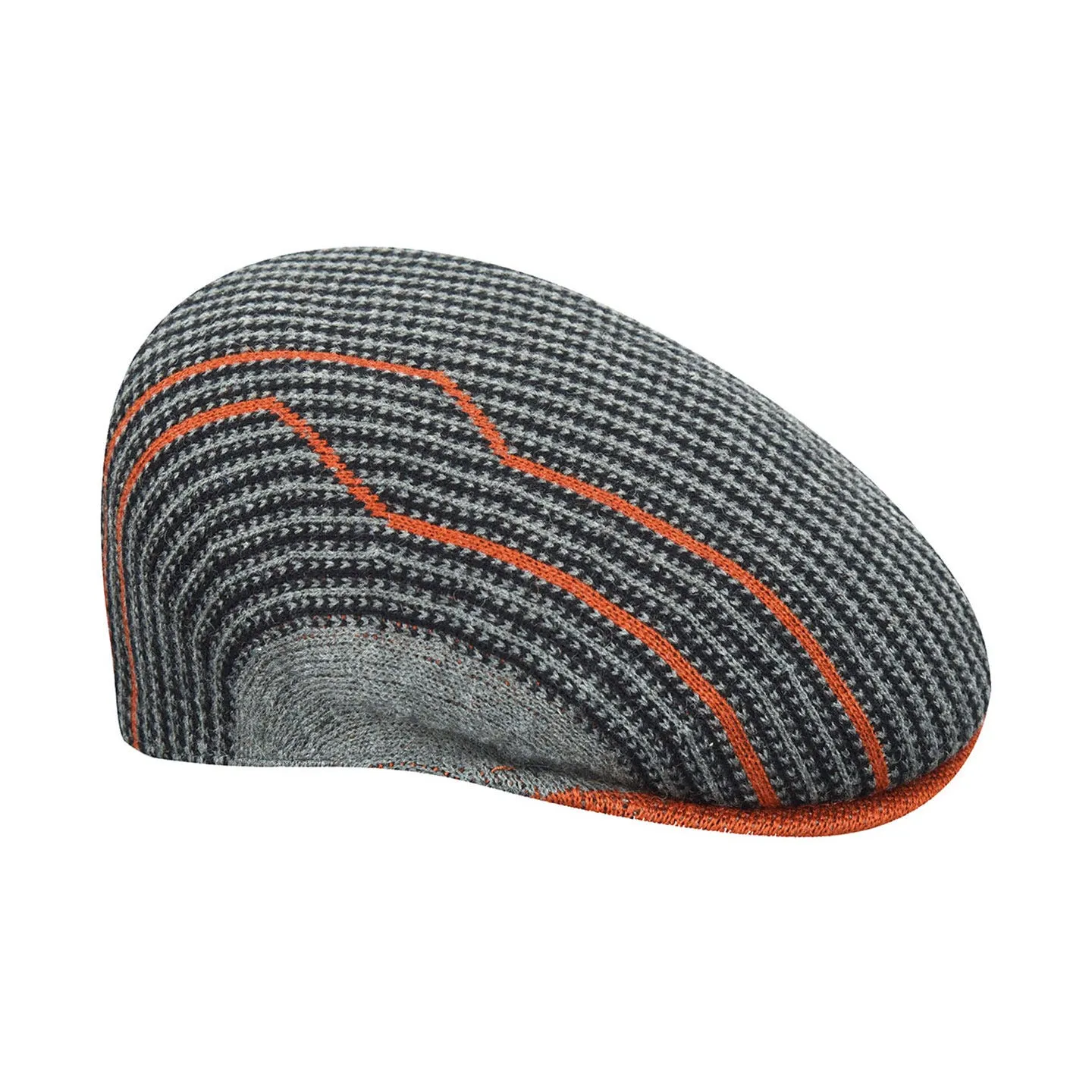 Casquette Plate Swithboard 504 Orange & Grise- Kangol  Reference : 4594 | Chapellerie Traclet