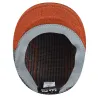 Casquette Plate Swithboard 504 Orange & Grise- Kangol  Reference : 4594 | Chapellerie Traclet