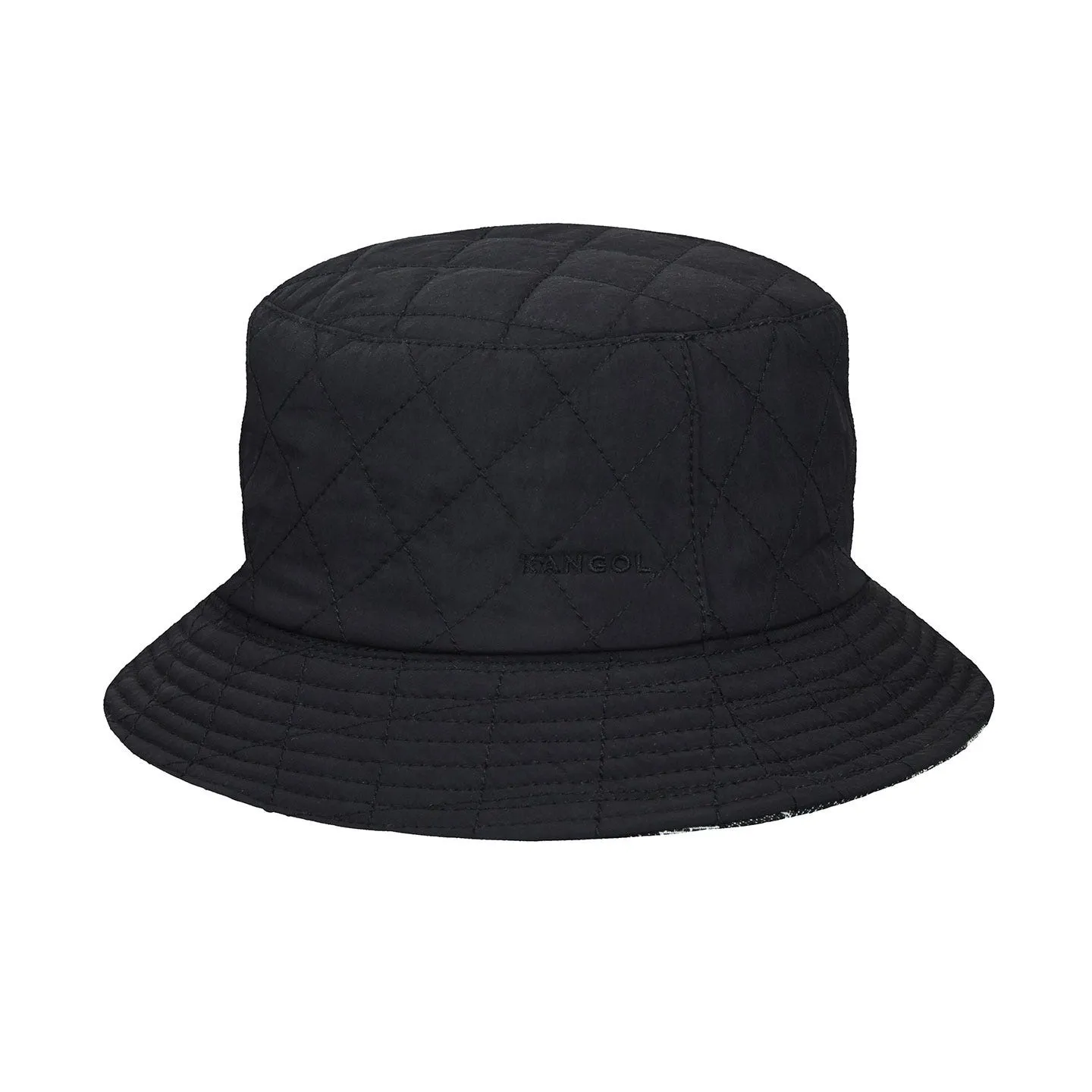 Bob Réversible Hidden Layers Noir & Blanc- Kangol Reference : 6230 | Chapellerie Traclet