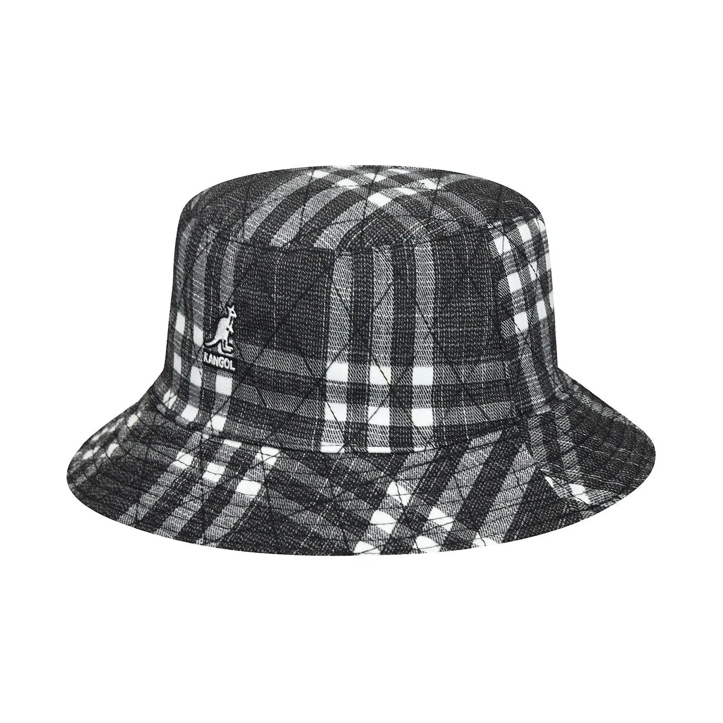 Bob Réversible Hidden Layers Noir & Blanc- Kangol Reference : 6230 | Chapellerie Traclet