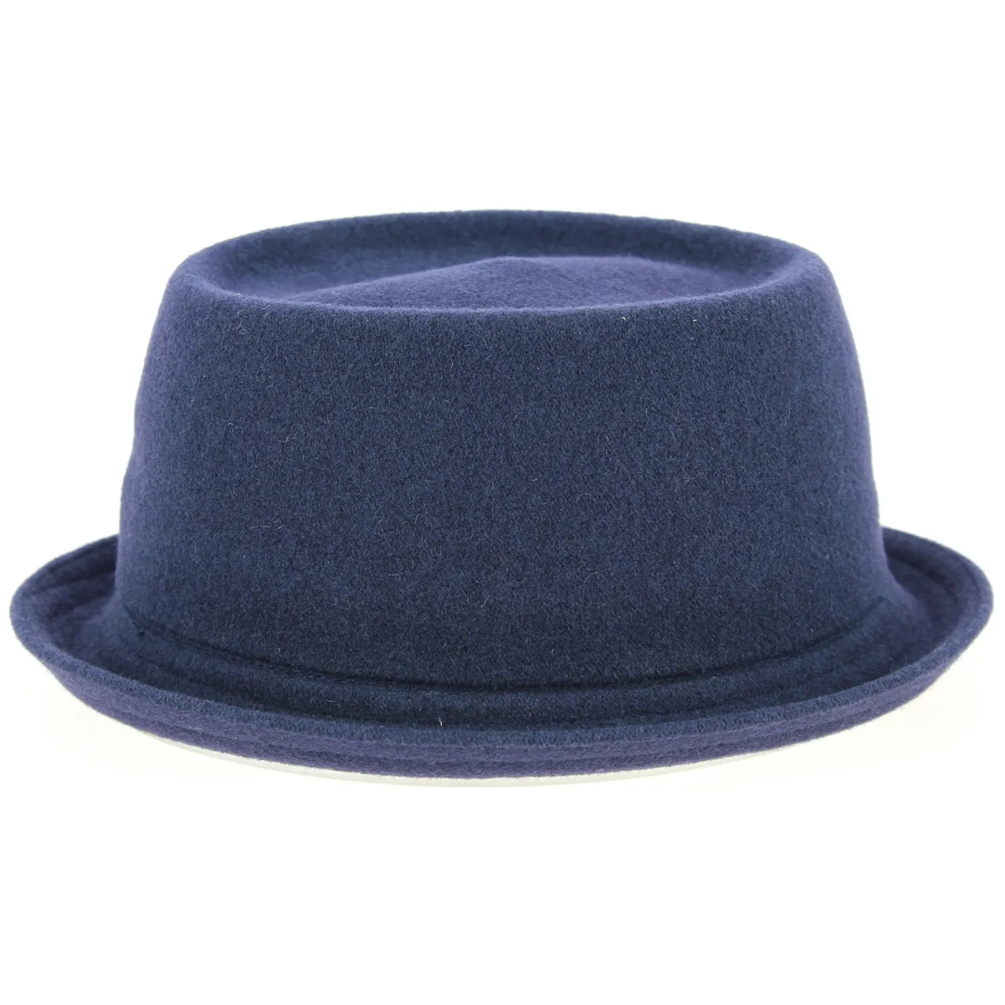 Chapeau PorkPie Wool Mowbray Bleu Marine- Kangol Reference : 9057 | Chapellerie Traclet