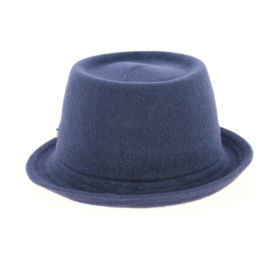 Chapeau PorkPie Wool Mowbray Bleu Marine- Kangol