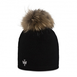 Tivoli Pompom Beanie PLUM - Pipolaki