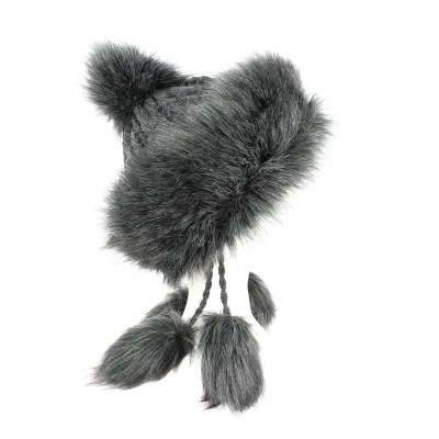 Women's Aleksa Faux Fur Hat in Anthracite - Traclet  Reference: 6459 | Traclet Hat Shop