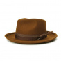 Brown Swindle Fedora Hat - Brixton
