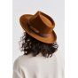Brown Swindle Fedora Hat - Brixton