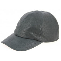 Monaco Black Leather Baseball Cap - Göttmann