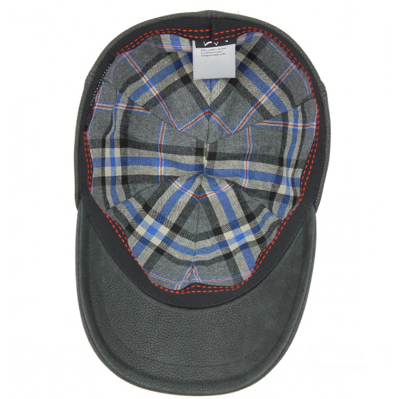 Casquette Baseball Monaco Cuir Noire- Göttmann 