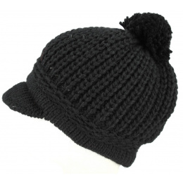 Valestra Wool & Alpaca Cap Black-Traclet