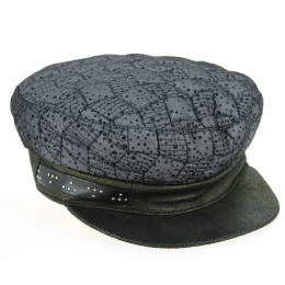Black & Grey Hermione Sailor Cap - Mtm