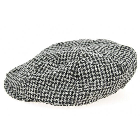 Casquette Irlandaise Pied de Poule Grise- Traclet