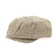 Casquette Irlandaise Pied de Poule Marron- Traclet  Reference : 7847 | Chapellerie Traclet