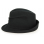 Black Wool Felt Trilby Hat Maciano - Traclet