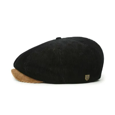 Brown & Black Velvet Brood Cap - Brixton  Reference: 7859 | Traclet Hat Shop
