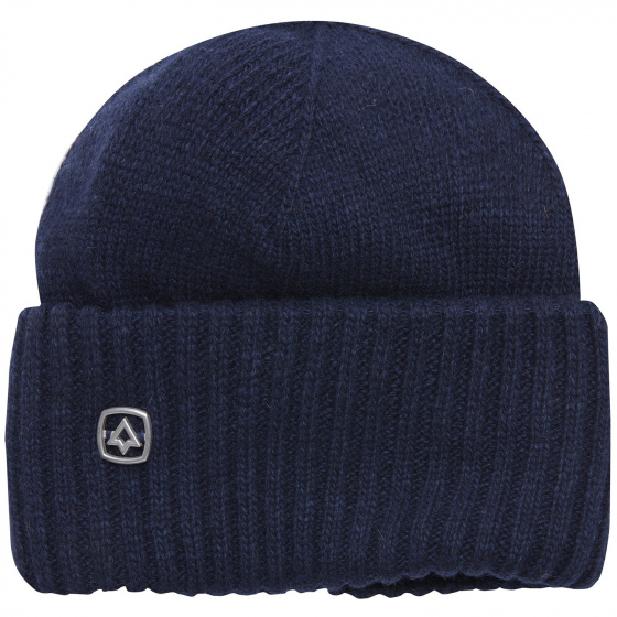 Navy Blue Wool The Buoy Beanie - Coal