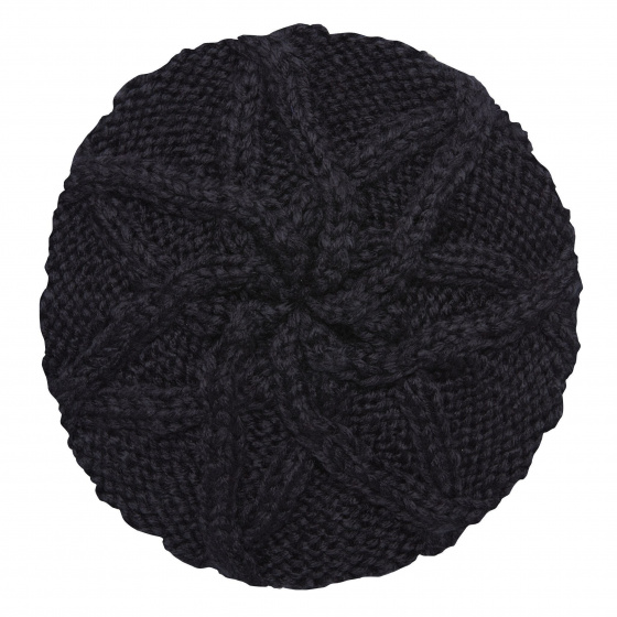 The Bobbie Black Beret - Coal