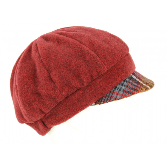 Talange Burgundy Newsboy Cap - Traclet